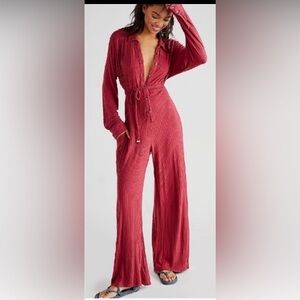 Free people Elai open back Jumpsuit